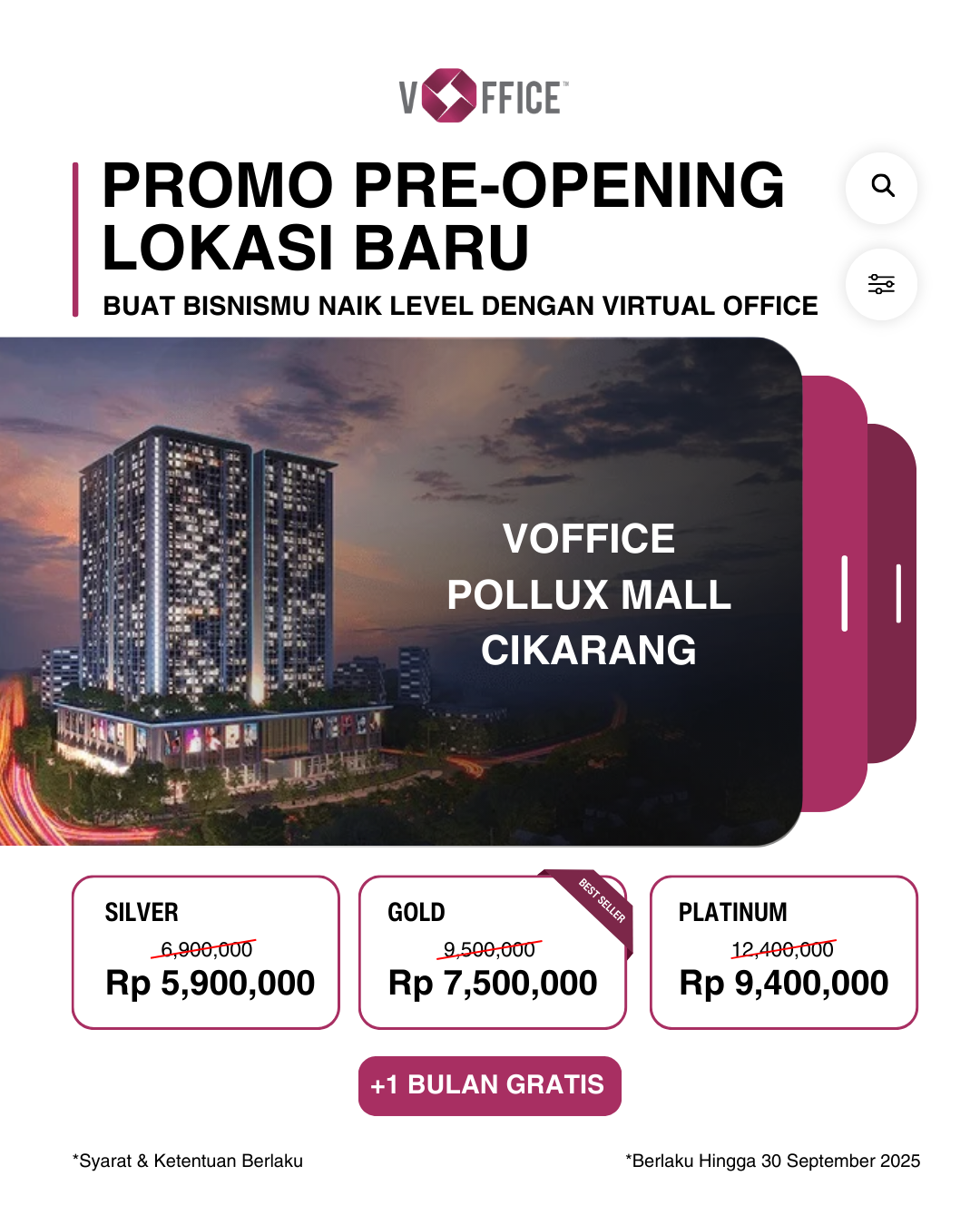 Promo vOffice Pollux Mall